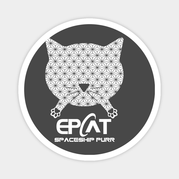 EPCAT - Spaceship Purr EPCOT Magnet by ThisIsFloriduhMan